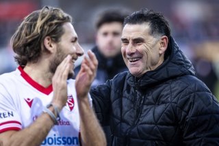 Didier Tholot (à droite) et Numa Lavanchy (à gauche) avaient le sourire après le match contre Winterthour.